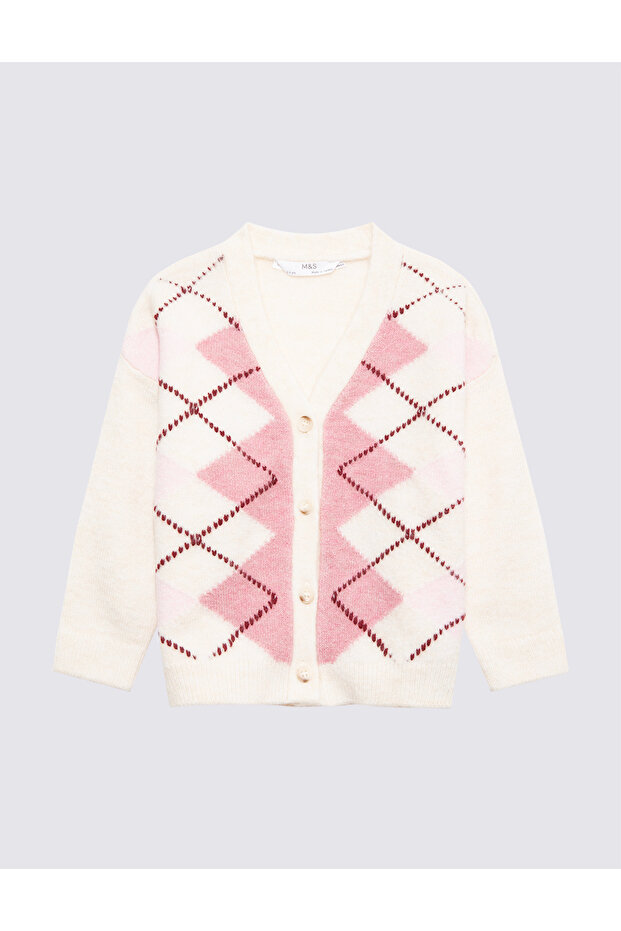 Argyle Desenli Hırka (2-8 Yaş) - 1