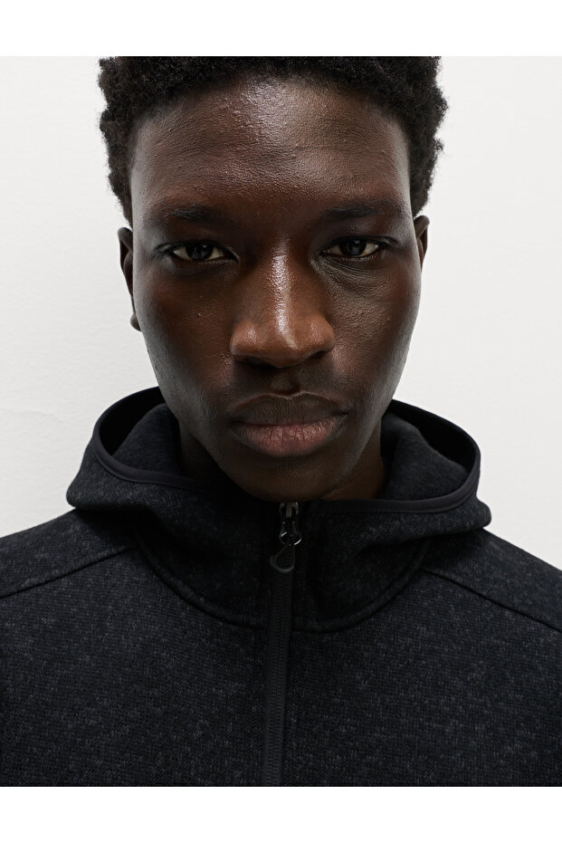 Pamuklu Kapüşonlu Hırka - 3