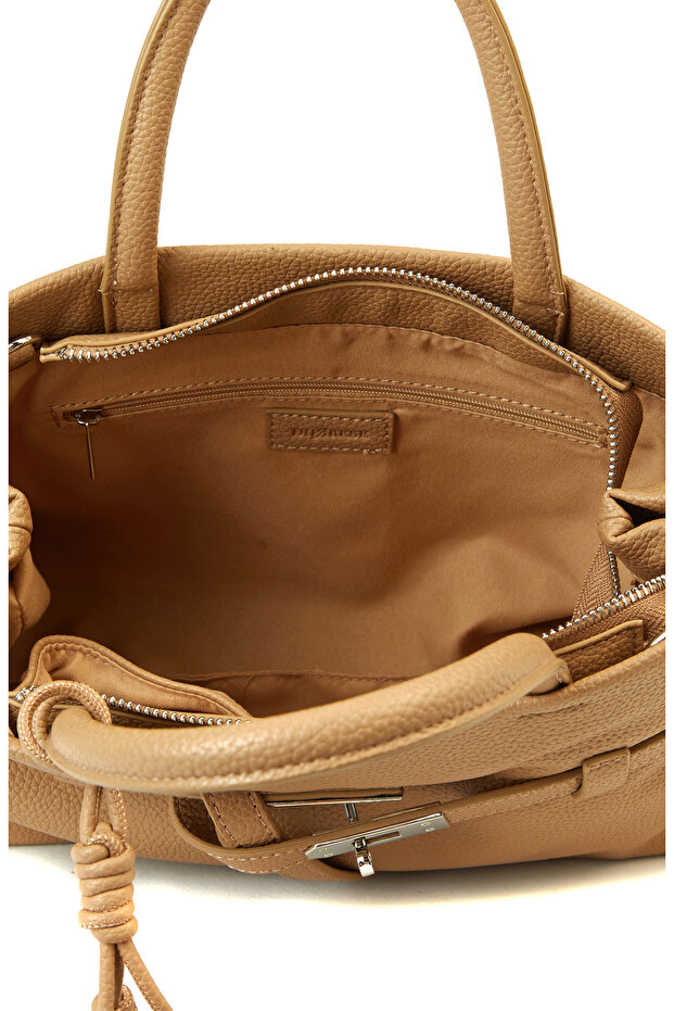 Camel Baskılı Kadın Çanta - 5