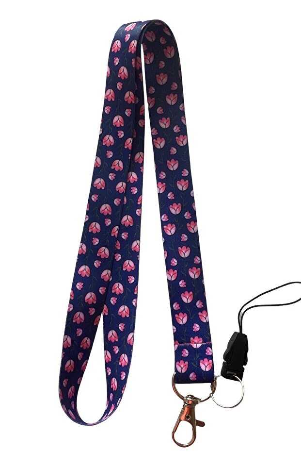 Purple Tulip Tulip Neck Rope Phone Strap