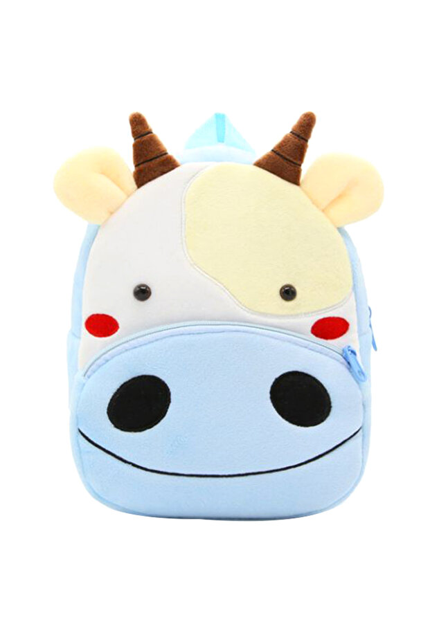 3D Printed School Backpack Blue/Yellow/White - 1