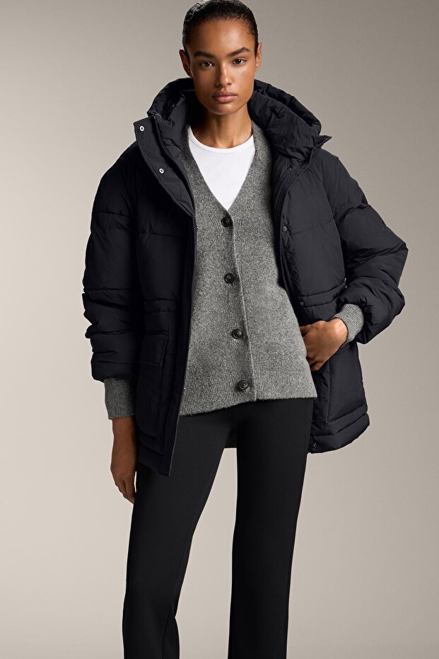 Düğmeli yumuşak örgü hırka - 5