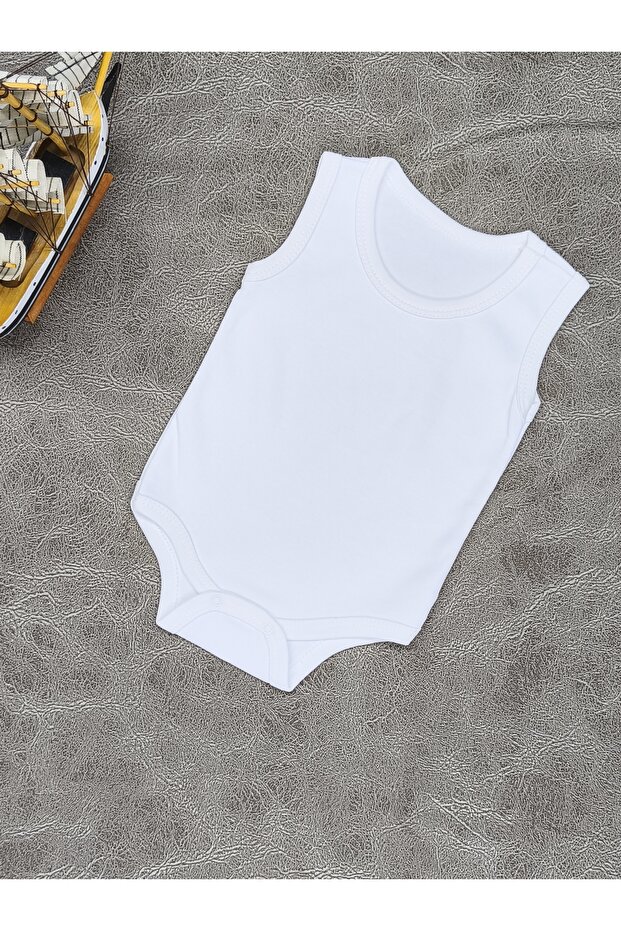 Cotton Baby Bodysuit with Snap Fasteners
