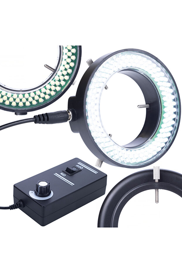 Microscope Illuminator 144 LED | Adjustable Intensity, Ring Ø60–95 mm - 1