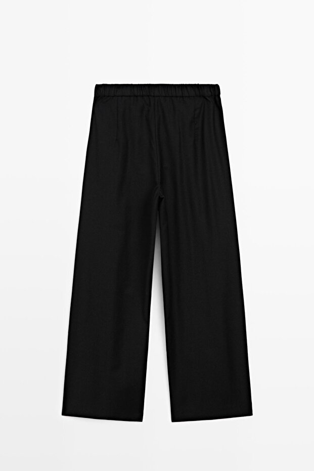 Elastik belli barrel fit pantolon - 8