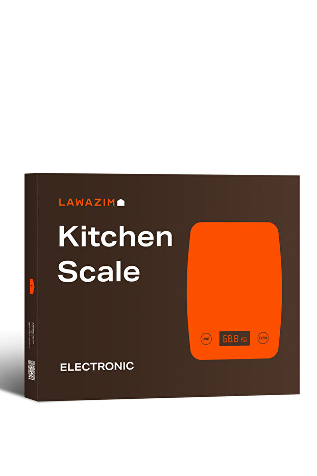 ميزان مطبخ رقمي - ميزان طعام إلكتروني وردي اللون مزود بشاشة LCD ووظيفة الصفر - 5