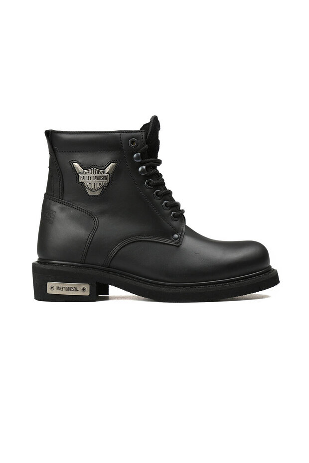 Black Women's Boots 025G100109-Black-Leather