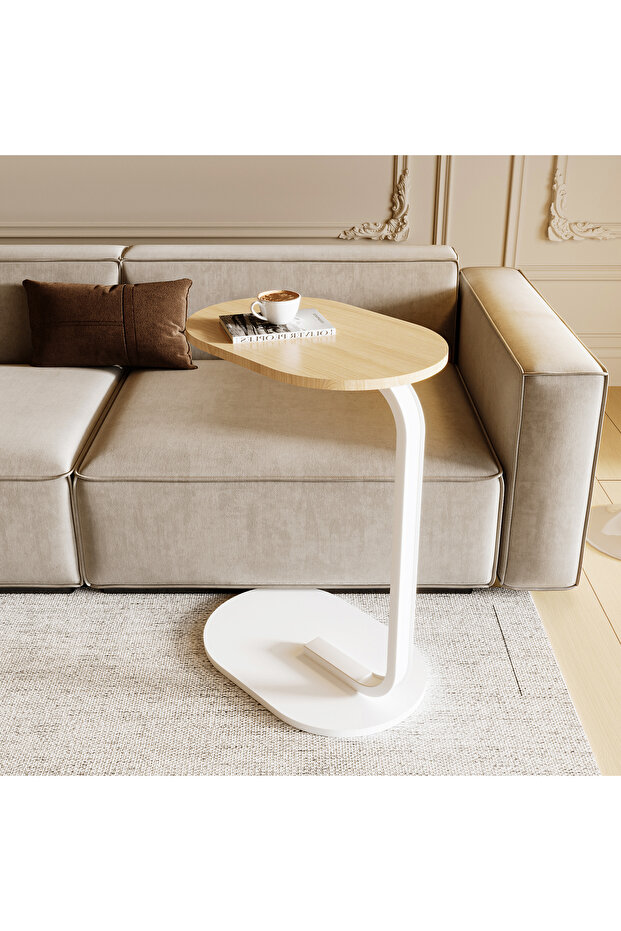 2pcs 45*30*60cm C-Shaped Coffee Table Sofa Side Table End Table Small Coffee Table Couch Table - 6