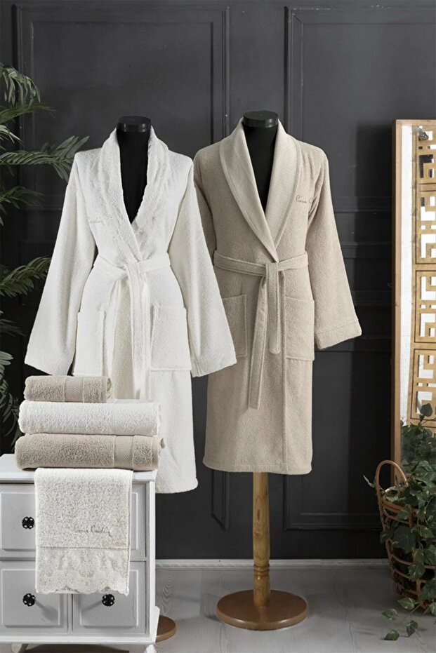 Dantelli Soft Aile Seti Krem - Bej - 1