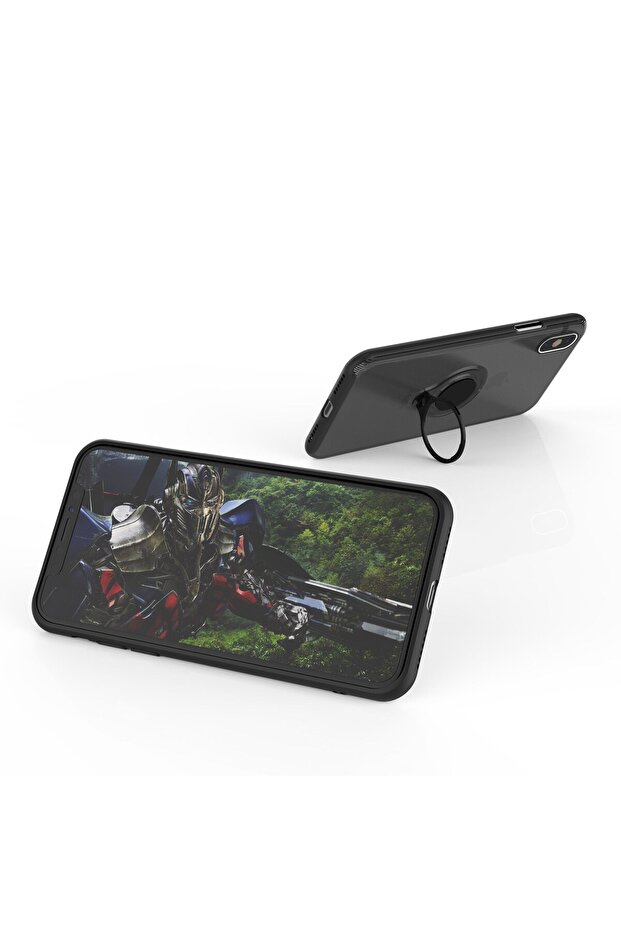 Apple iPhone 7 Armor Ring Case with Magnetic Ring Black - 4