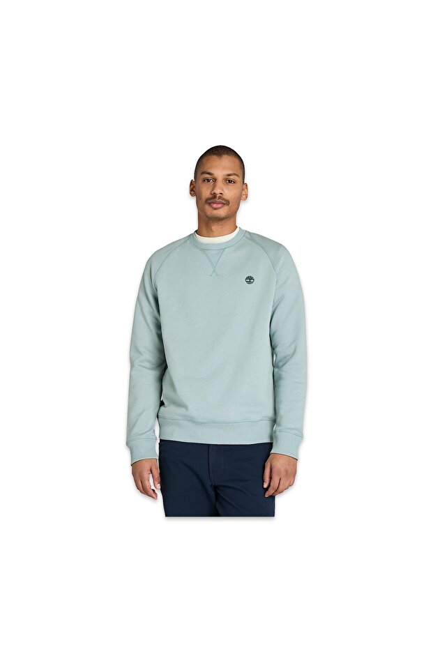 Tb0A2Bnk Ls Exeter River Basic Brushed Light Blue Men's Sweatshirt