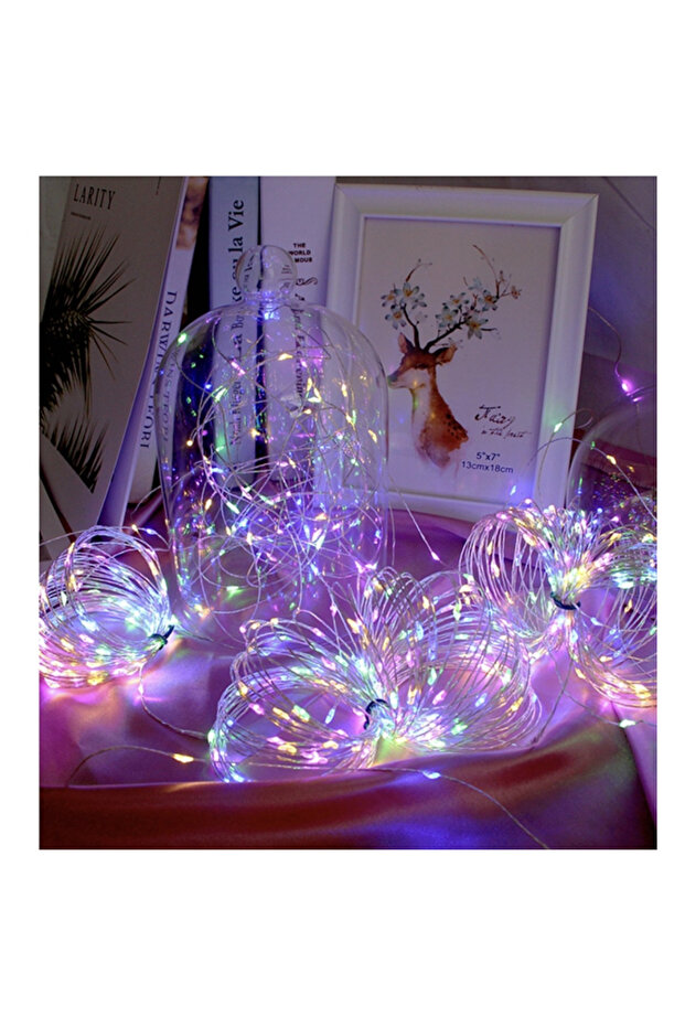 LED String 50x Multicolor 5M | USB Power + Remote Control 8 Modes - 2