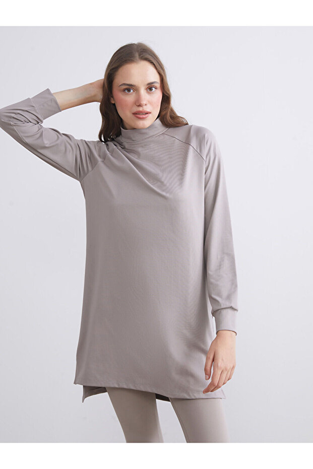 Nevavm Women's Tunic with a High Collar