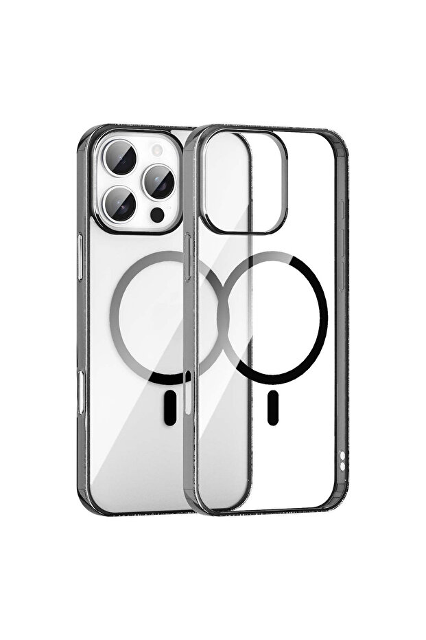 iPhone 16 Pro Max Crystal Clear Magnetic Slim-Fit Protective Case with MagSafe for Wireless Charging