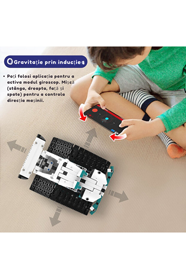 5-in-1 Educational STEM Robot Set with App Programming – Smart DIY Electric Toy - 4