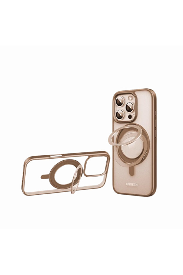UGREEN Magnetic Case for iPhone 16 Pro Max with 360-degree Rotating Stand - 1