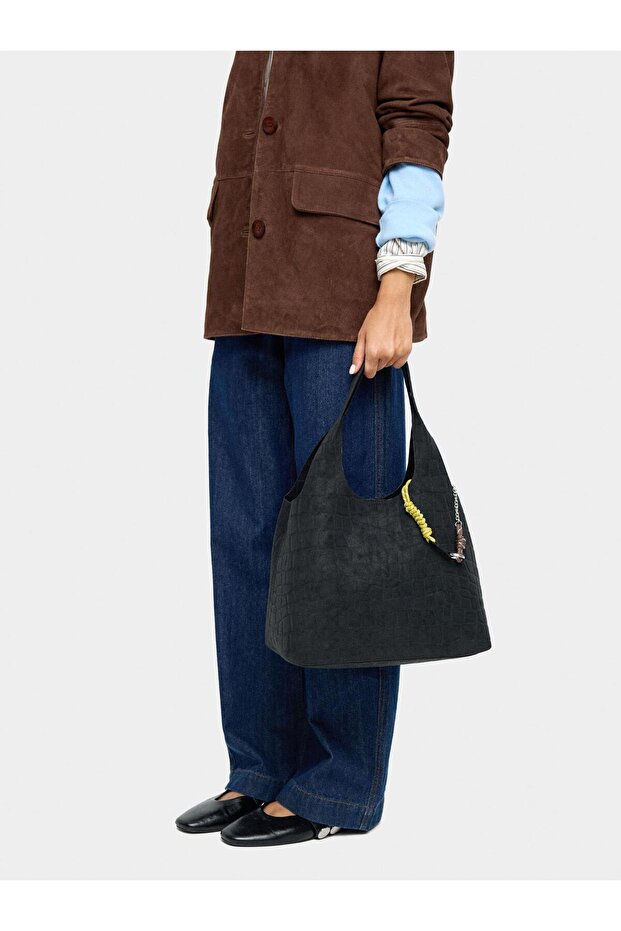 Desenli Shopper Çanta - 1