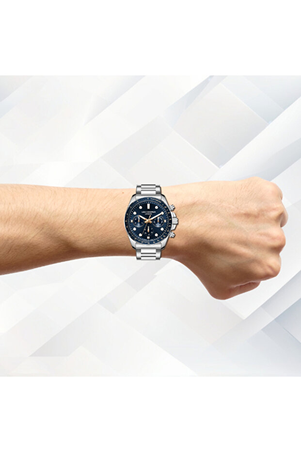 ساعة رجالية متعددة الوظائف بمينا رمادي - LC08215.360 - 7