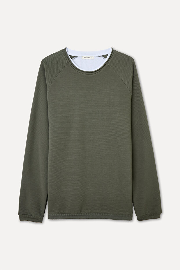 BİSİKLET YAKA SWEATSHIRT - 1