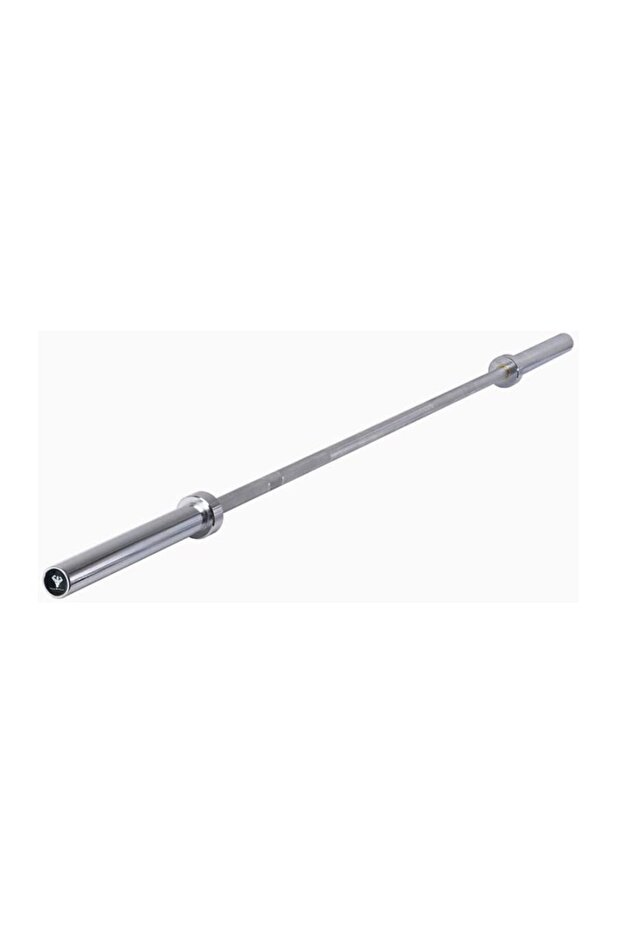Olympic Barbell (220cm/20KG) Chrome-Plated Solid Steel Structure with Knurled Handle