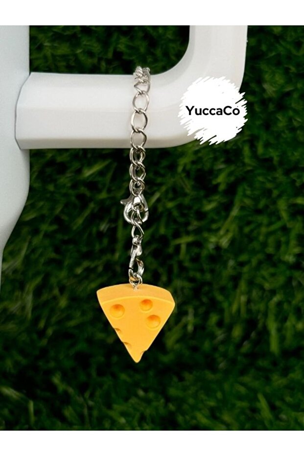 Cheese Thermos Ornament/Triangle Cheese Thermos Charm/Slice Cheese Figure Bag Charm