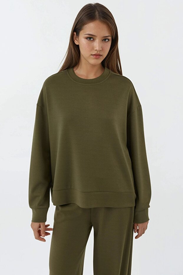 Modal Touch Basic Sweatshirt - 1