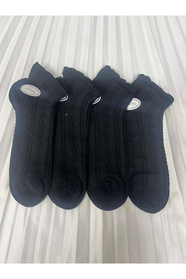 Bamboo patterned women's socks 4 pairs jacquard