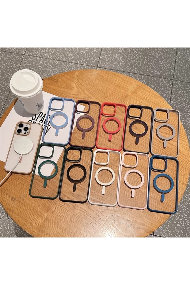 Transparent Acrylic Magnetic Suction Phone case for iPhone 11 12 13 14 15 16 17 Pro Max