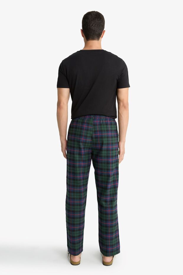 Regular Fit Cepli Uzun Boy Kareli Pijama Altı F5213AX25WN - 6