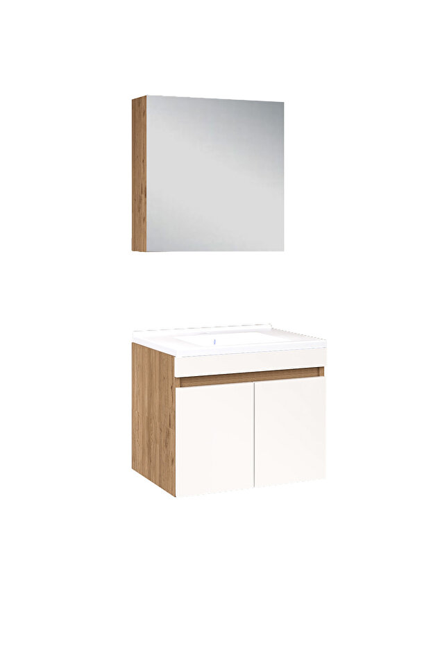 %100 Mdf 65 cm Saura Banyo Dolabı - 4