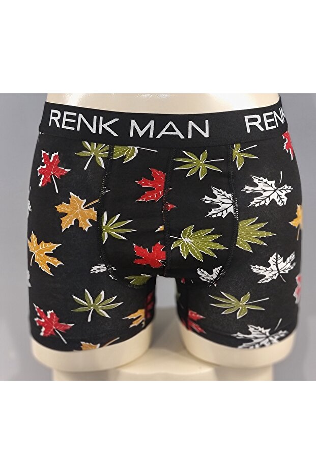 بوكسر رجالي مرن من القطن بنقشة - 1