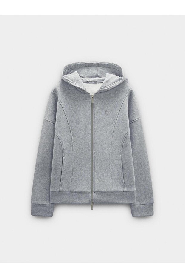 Pamuklu Kapüşonlu Sweatshirt - 5