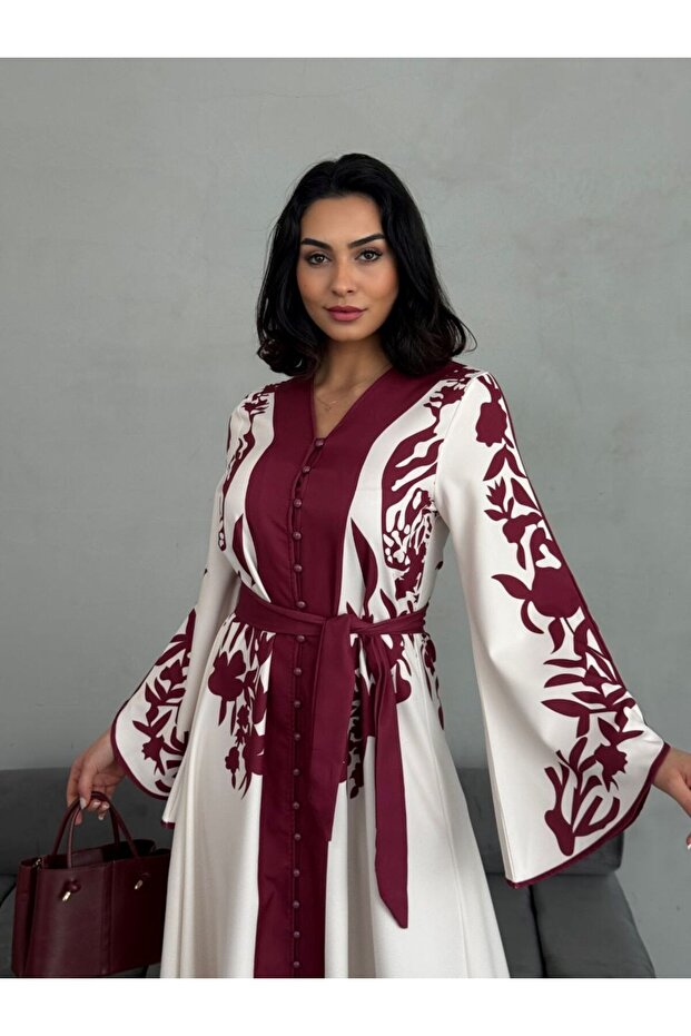 Atlas Fabric Dress (Sash Included)