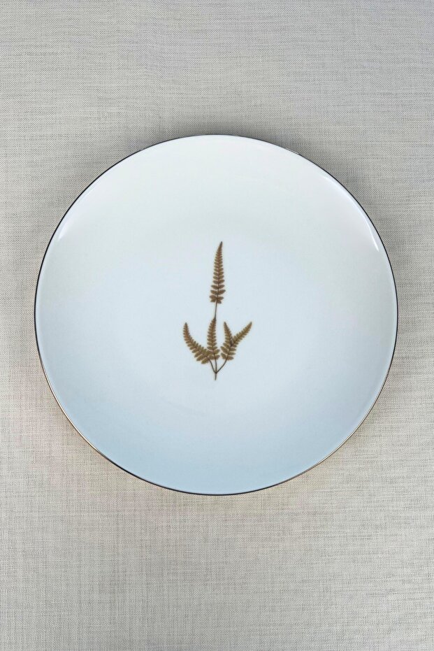 Tabak Evi Porcelain Natura Marinum Gold Gilded Serving Plate 24.50cm Single