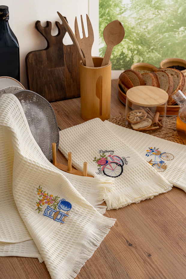 3'lü Viskon Peçete seti - 2