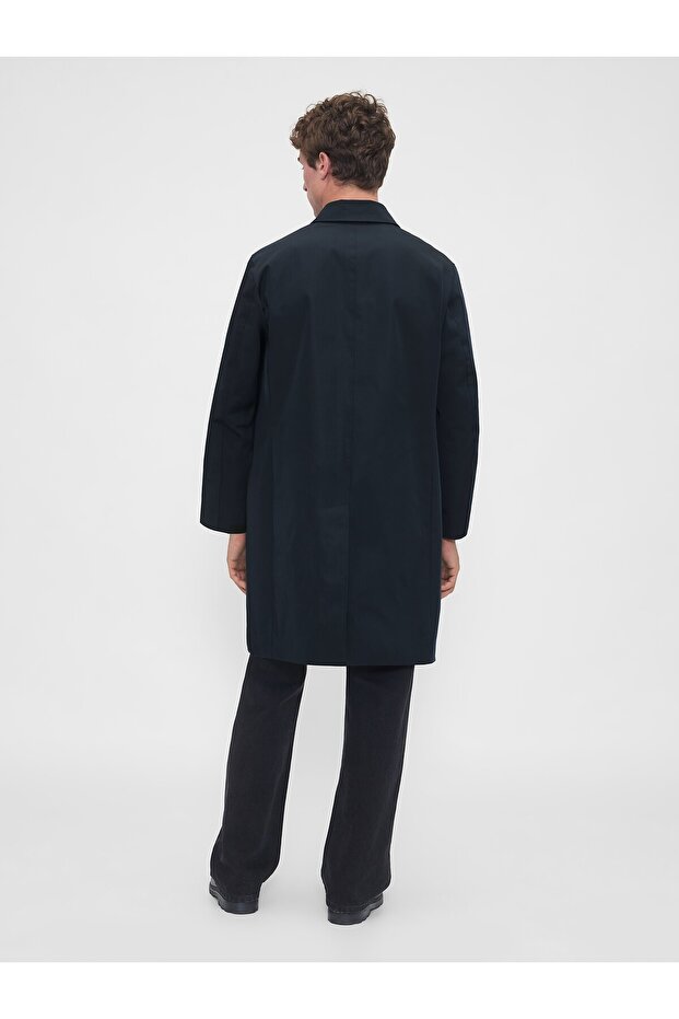 Erkek Lacivert New Mac Trençkot - 4