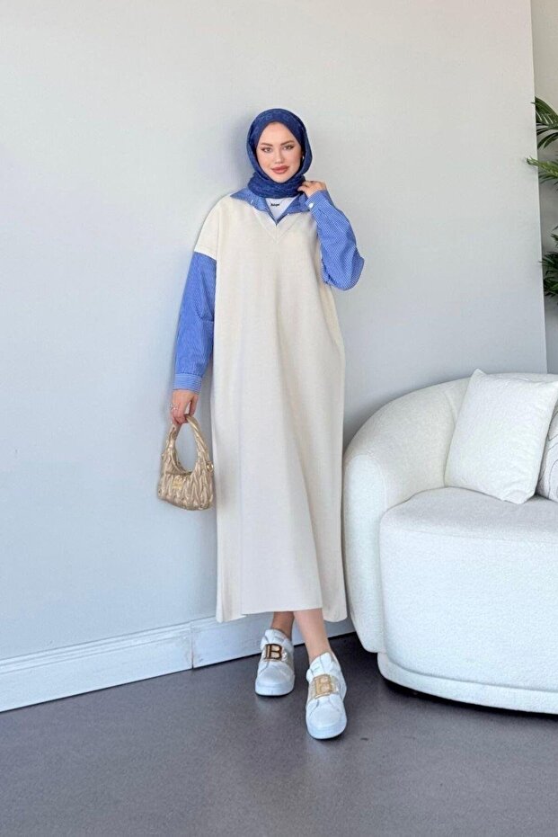 Muadil Elbise Bej - 3