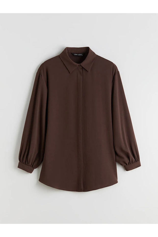 LCW Modest Oversize Kadın Gömlek Tunik - 2