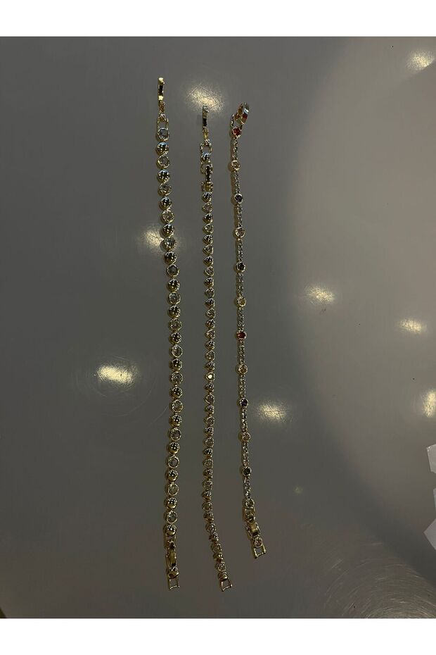 3'lü Zarif Çelik Bileklik Set - 3