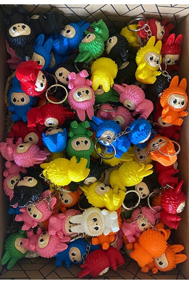 1 Adet Labubu Anahtarlık , Labubu Keychain, 1 Adet Charm, 1 Adet Labubu Süpriz Renklerde Gönderim - 1
