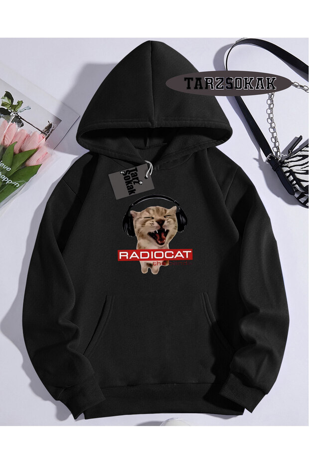 Hoodie Sweatshirt Black Rock Band Radiohead Custom Design