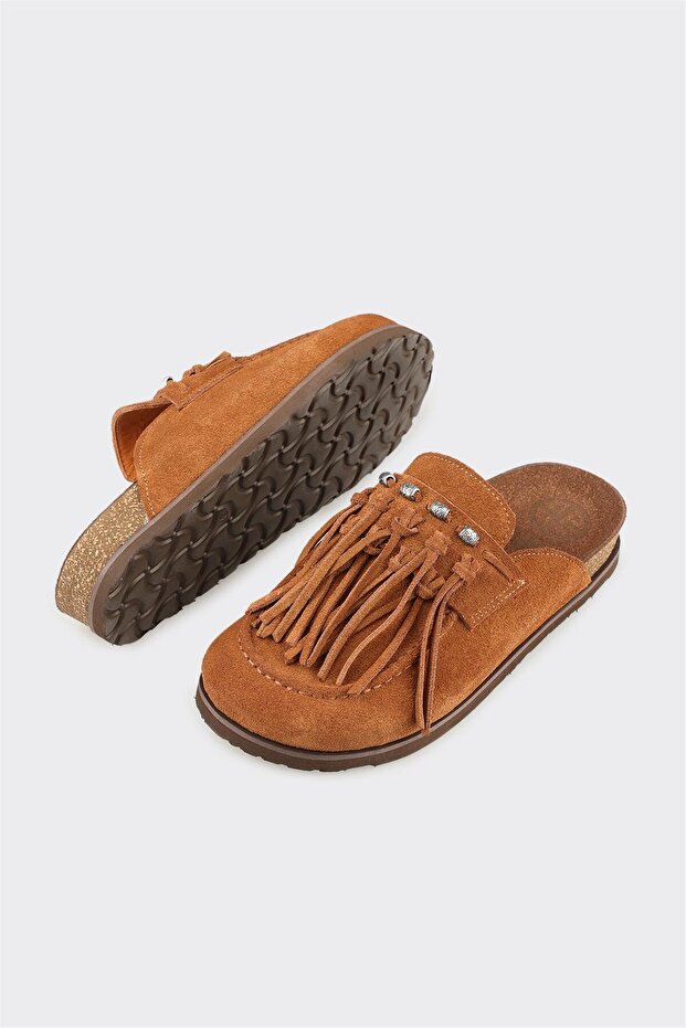 Taba Deri Kadın Terlik - 3