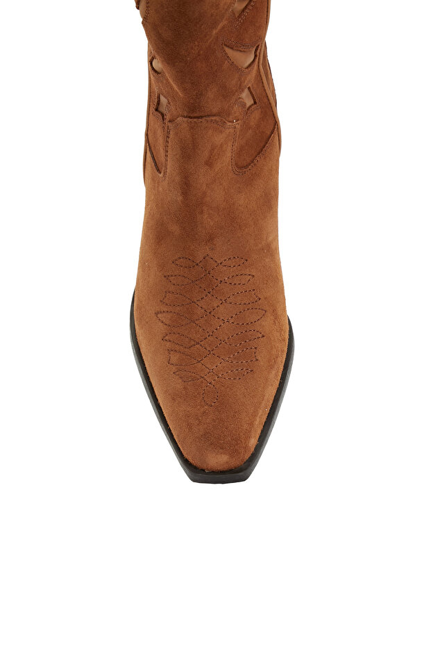 Taba Kadın Kovboy Çizme - 4