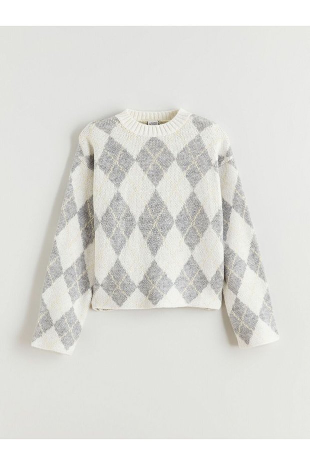 Lcw Kids Crew Neck Girls Knitwear Sweater