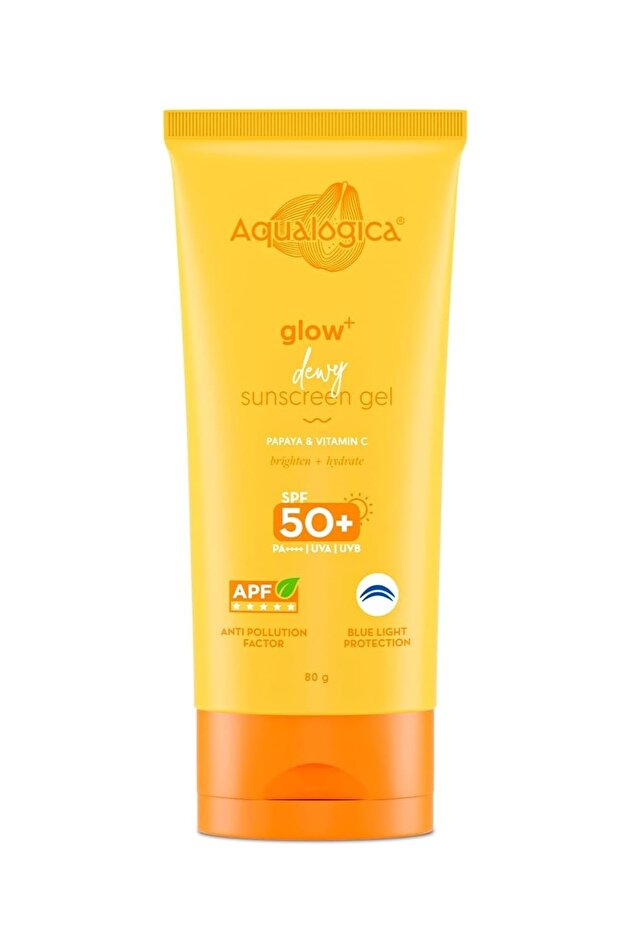 Glow+ Dewy Sunscreen SPF 50 PA+++ For UVA/B & Blue Light Protection, For Glowing Skin 80G