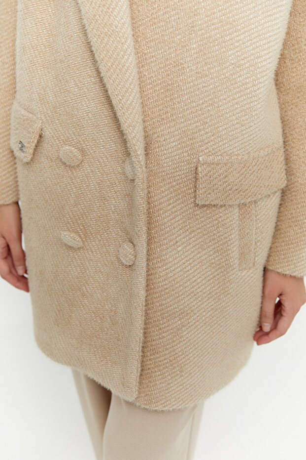 Kısa Oversize Kaban - 5