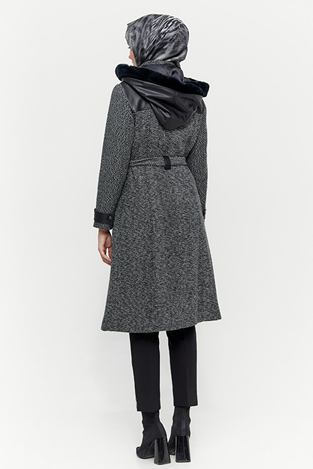 Deri Kombinli Kap - 7