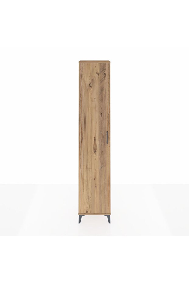 Arges Dolap 2 Raflı Tek Kapaklı Tek Askılı 44x30x221 Çam-Çam - 1
