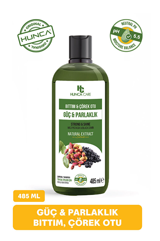 Bıttım and Herbal Shampoo with Black Seed, Helps Nourish Hair, 485 ml