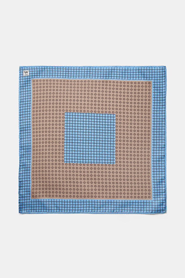 MAVİ İPEK MENDİL - 1